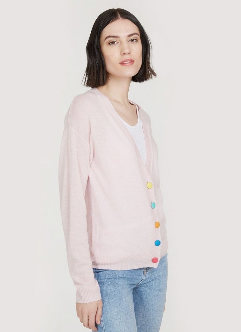 Cachemire d'Automne - Cardigan Boxy Col V