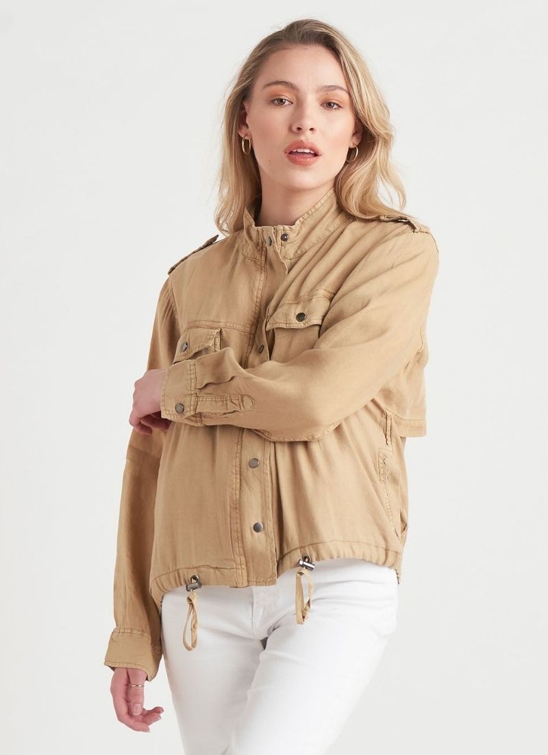 Dex - Veste en lin boutonnée