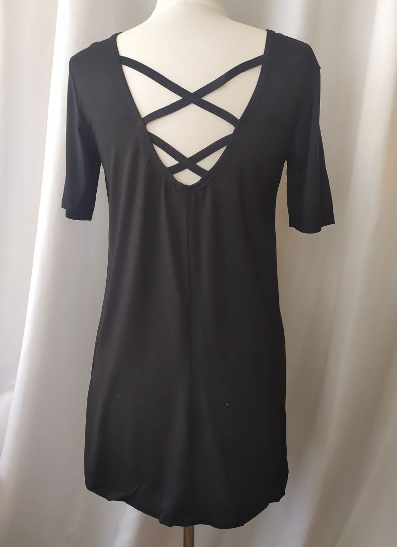 Long Crossed Back T-Shirt