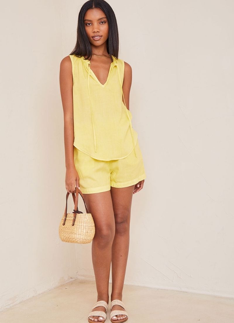 Shirred Neck Blouse