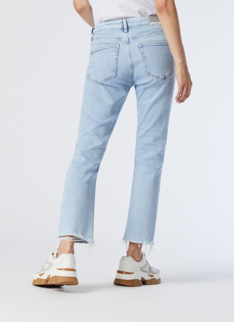 Viola High Rise Slim Straight Jean | Light Blue
