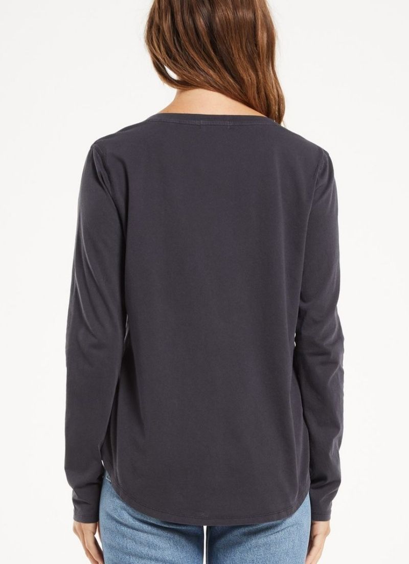 Z Supply - T-shirt à manches longues bio Andren