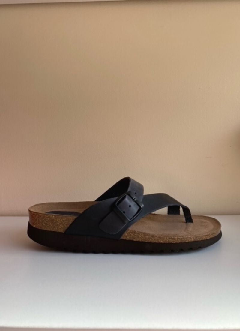 Leather Buckle Sandal