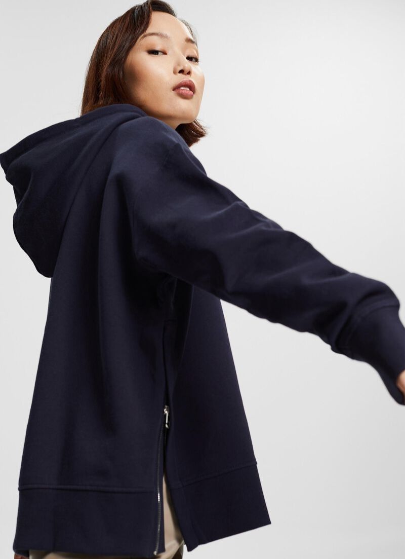 Zipper Side Hoodie