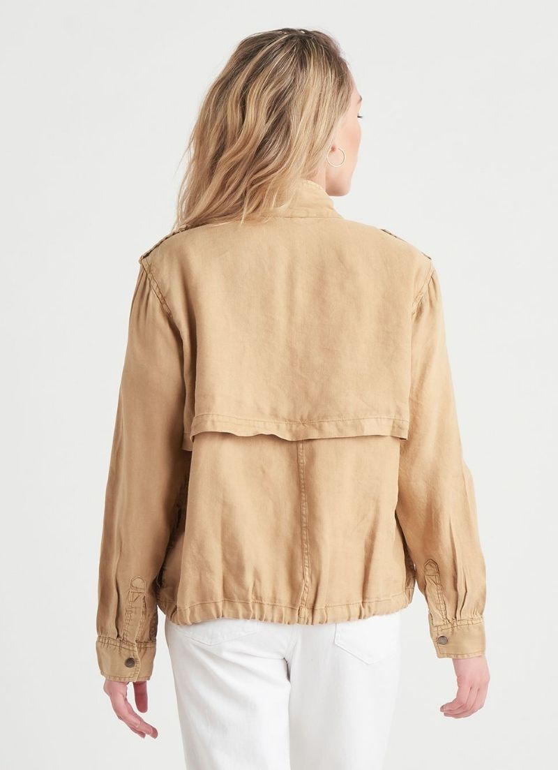Dex - Veste en lin boutonnée