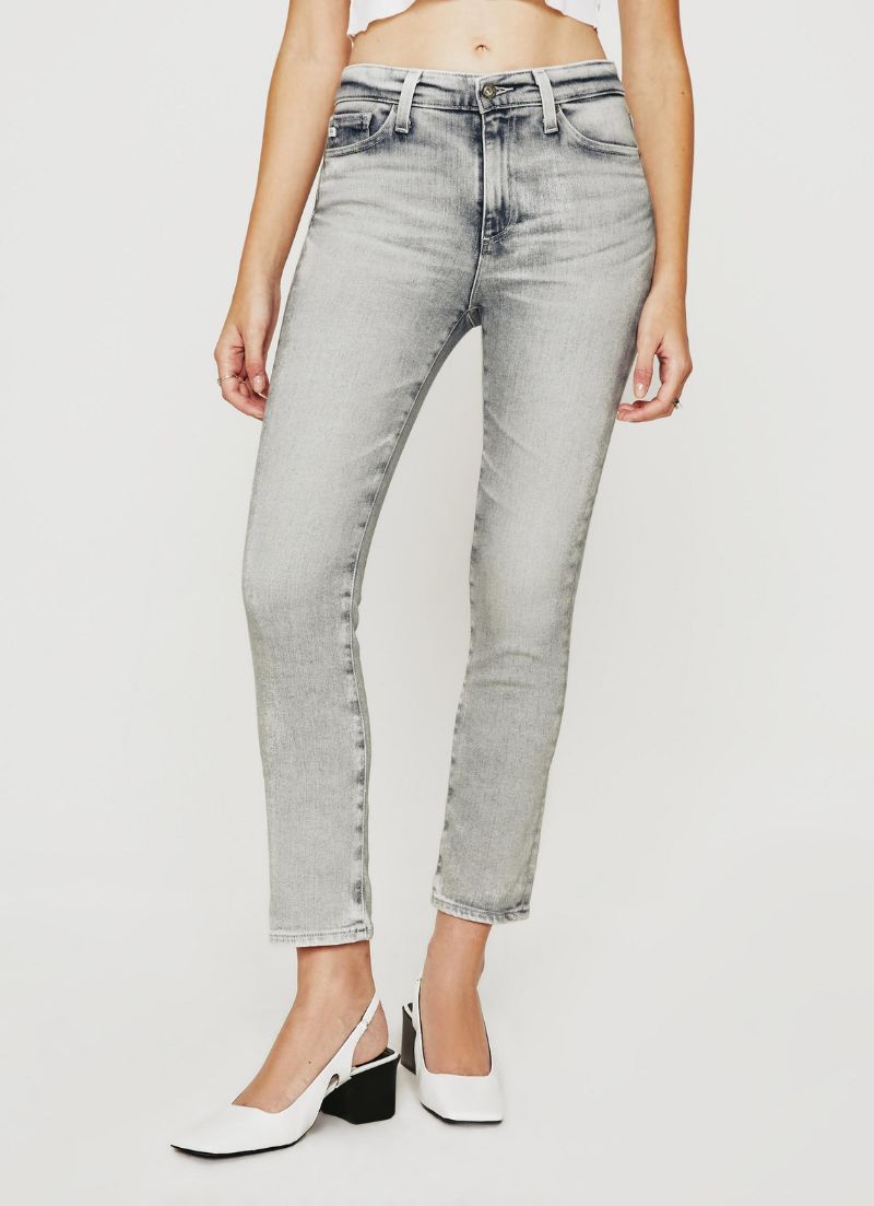 Mari High-Rise Straight Leg Crop