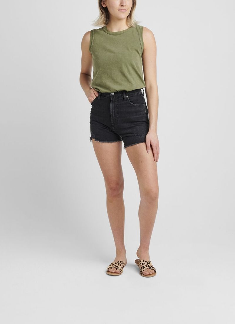 Silver Jeans - Short baggy taille haute