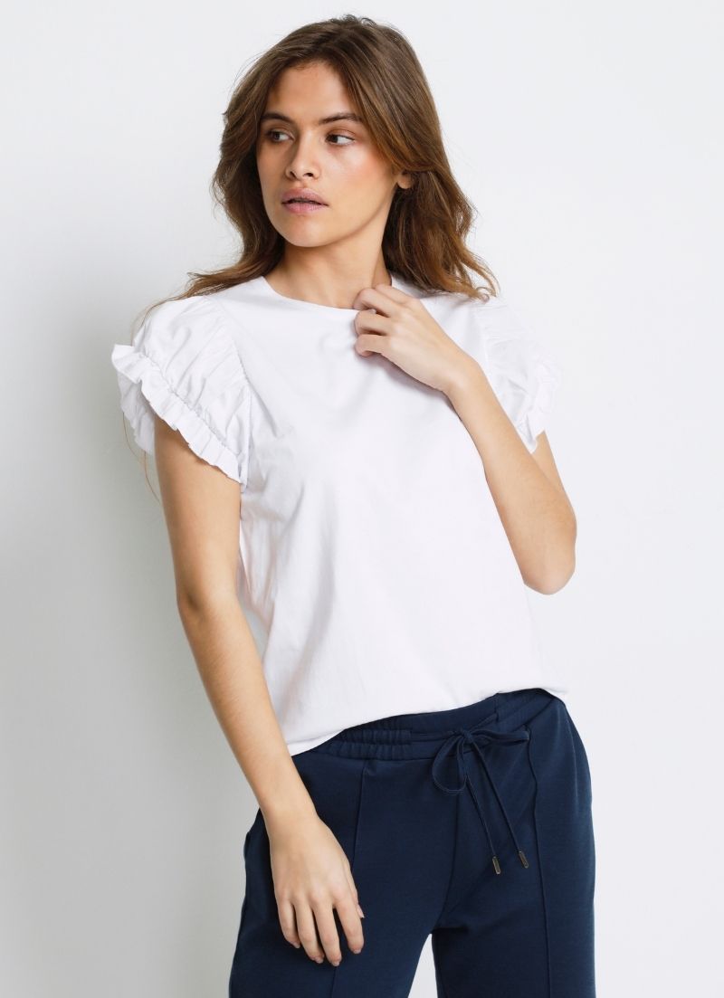 Kaffe - T-shirt à manches bouffantes Raka