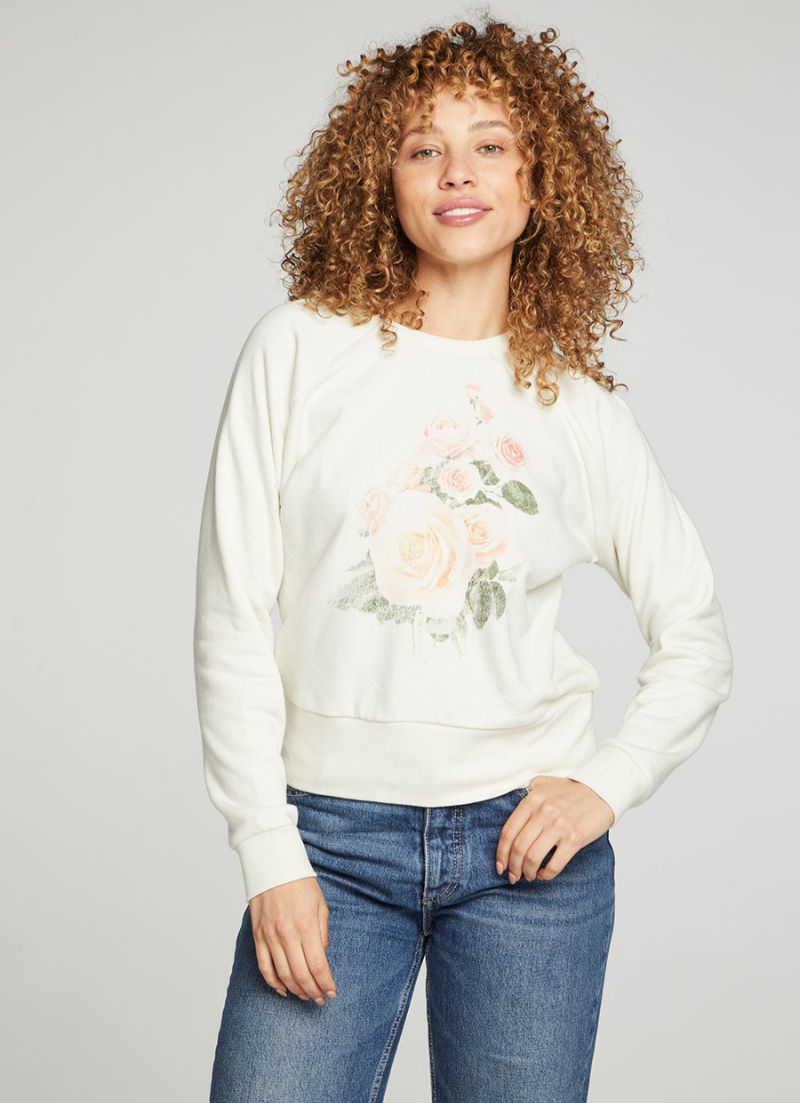 Rose Fleece Crew