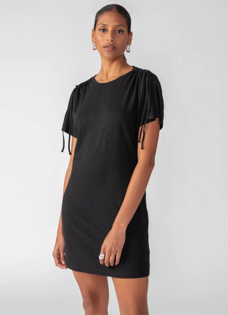 Drawstring Shoulder Dress