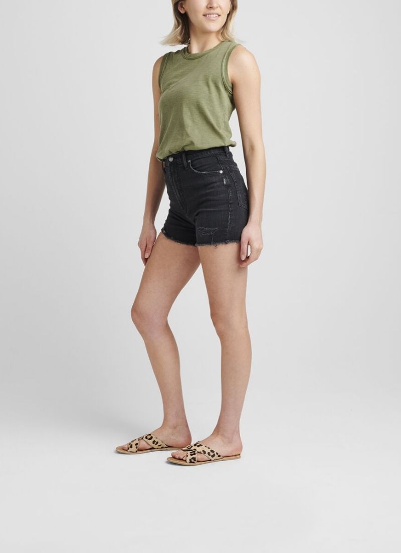 Silver Jeans - Short baggy taille haute