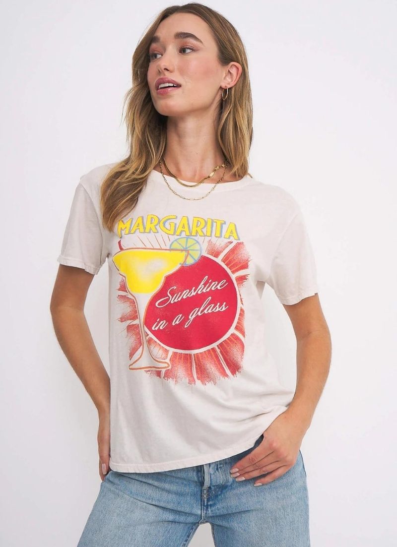 Project Social T - T-shirt Margarita Sunshine