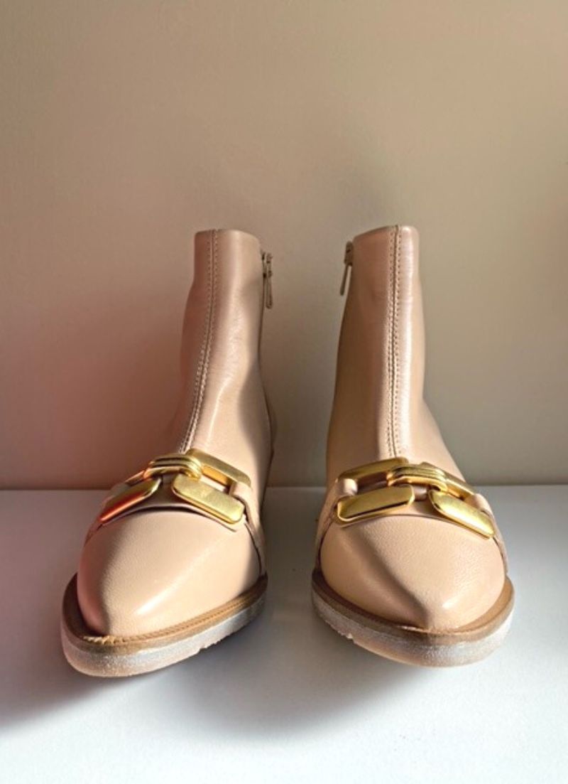 Ankle Boots Front Buckle