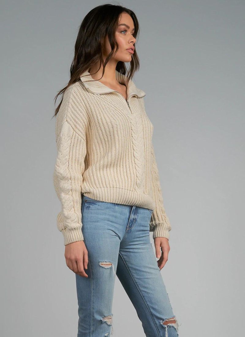 Aurora 1/2 Zip Collar Sweater
