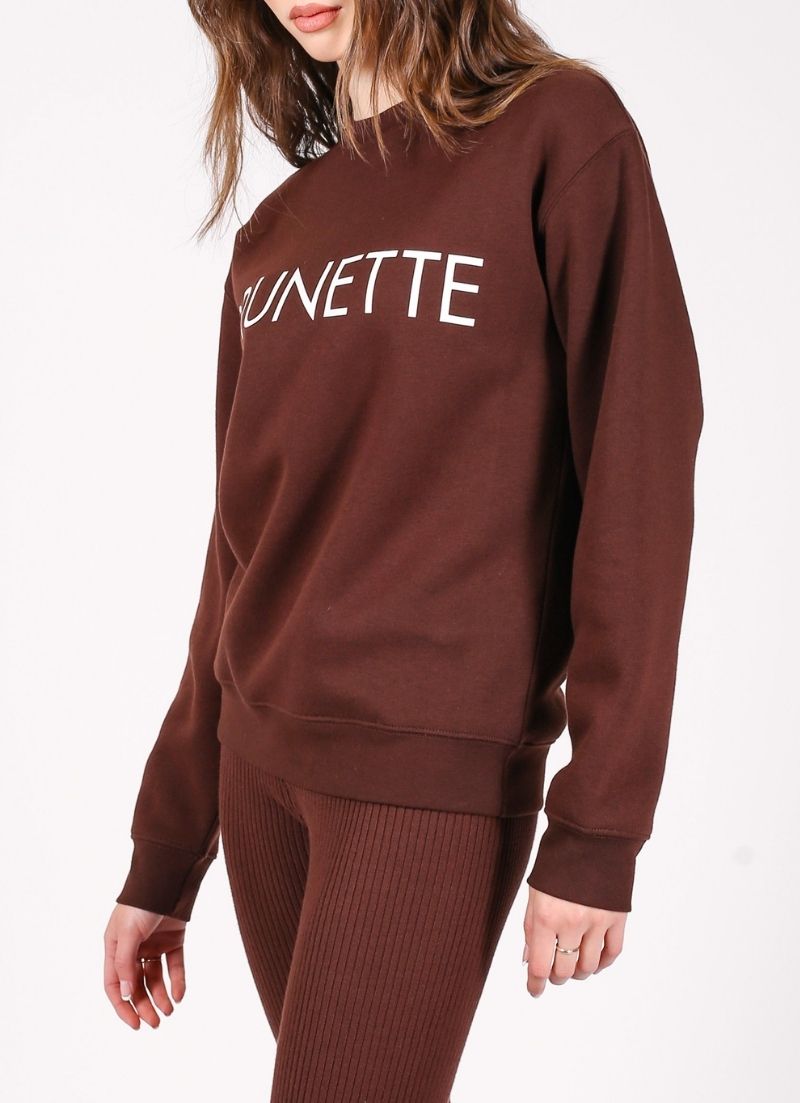 Brunette The Label - "Brunette" Classic Crew Sweatshirt | French Press