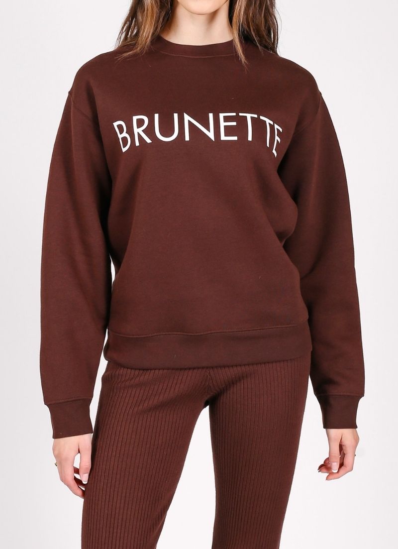 Brunette The Label - "Brunette" Classic Crew Sweatshirt | French Press