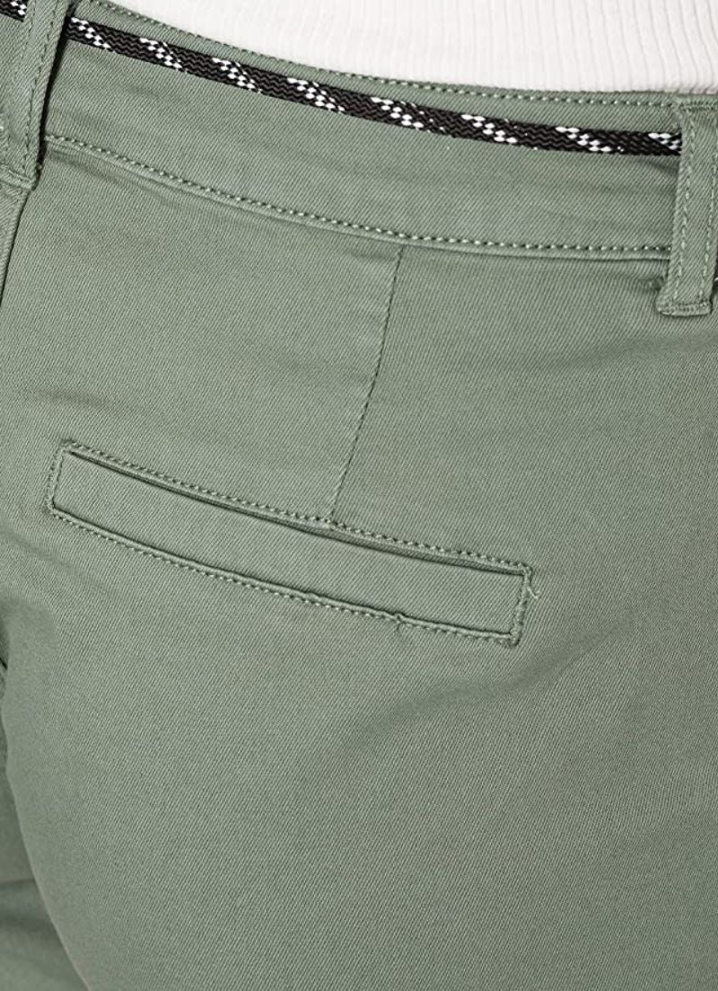 Cuff Shorts Shoelace Belt