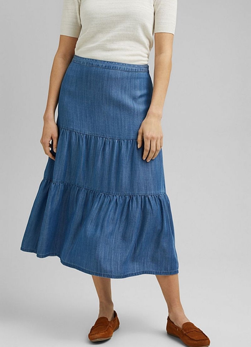 Esprit - Tencel Midi Skirt