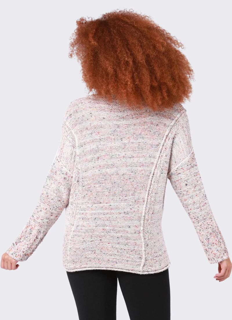 Hayley Cowl Neck Exposed Seam Sweater