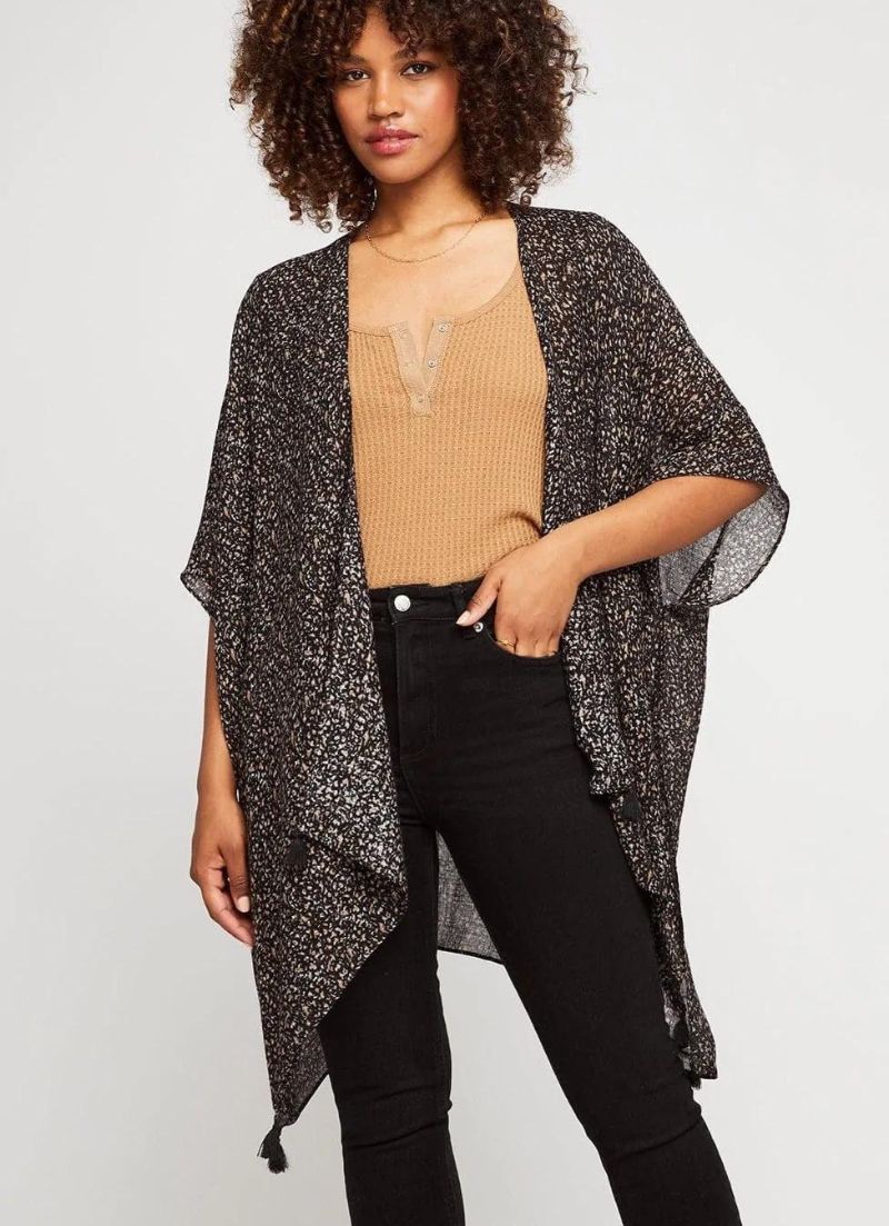 Ledger Kimono | Black Speckle