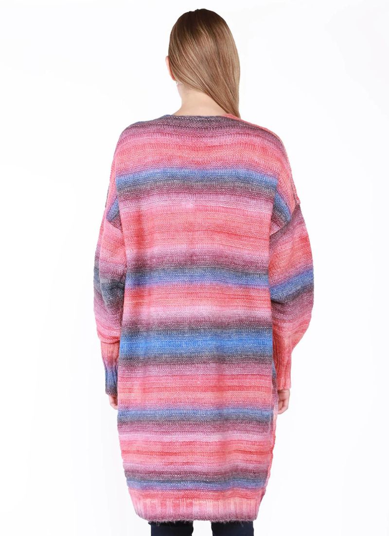 Maggie Open Front Textured Knit Cardigan
