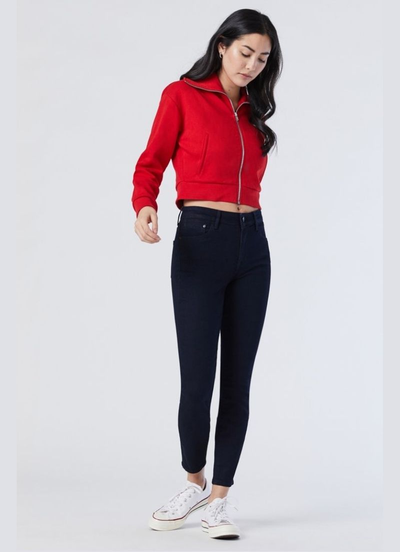 Mavi - Tess taille haute super skinny, encre profonde supersoft