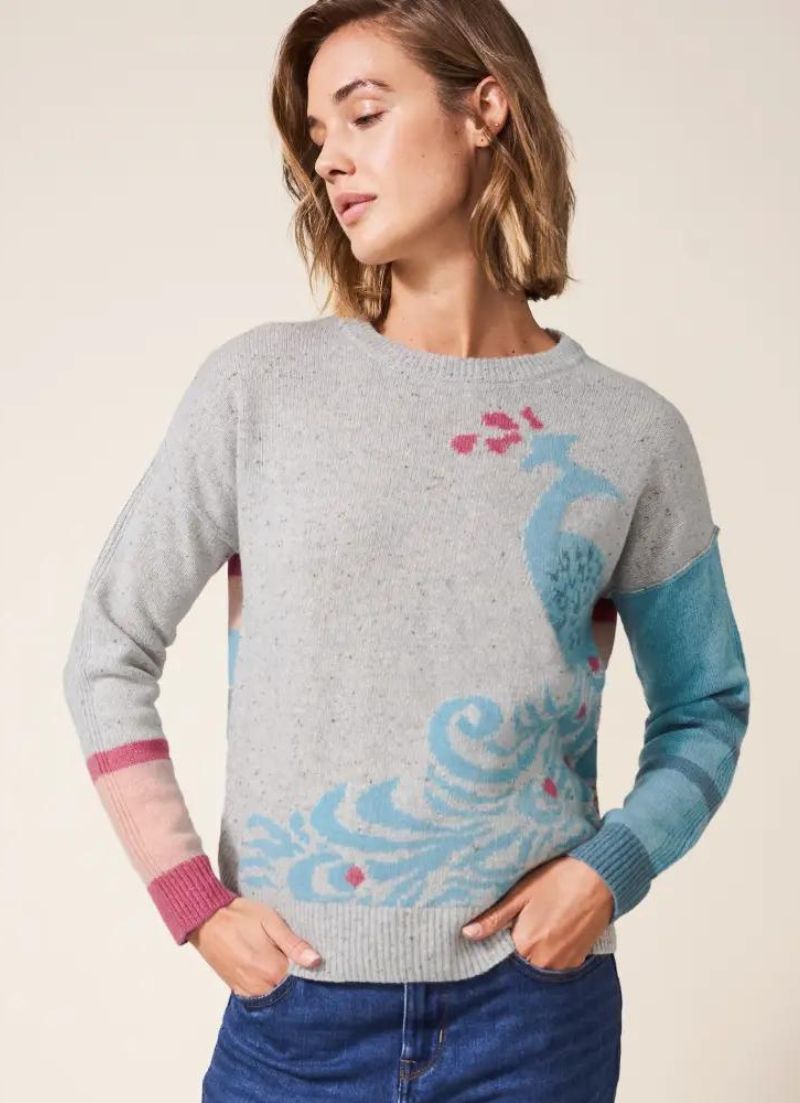 Peacock Striped Jumper
