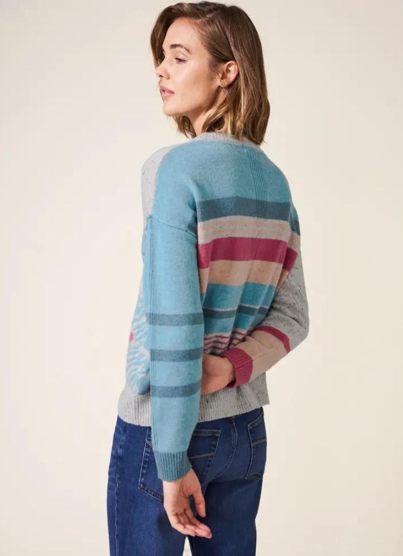 Peacock Striped Jumper