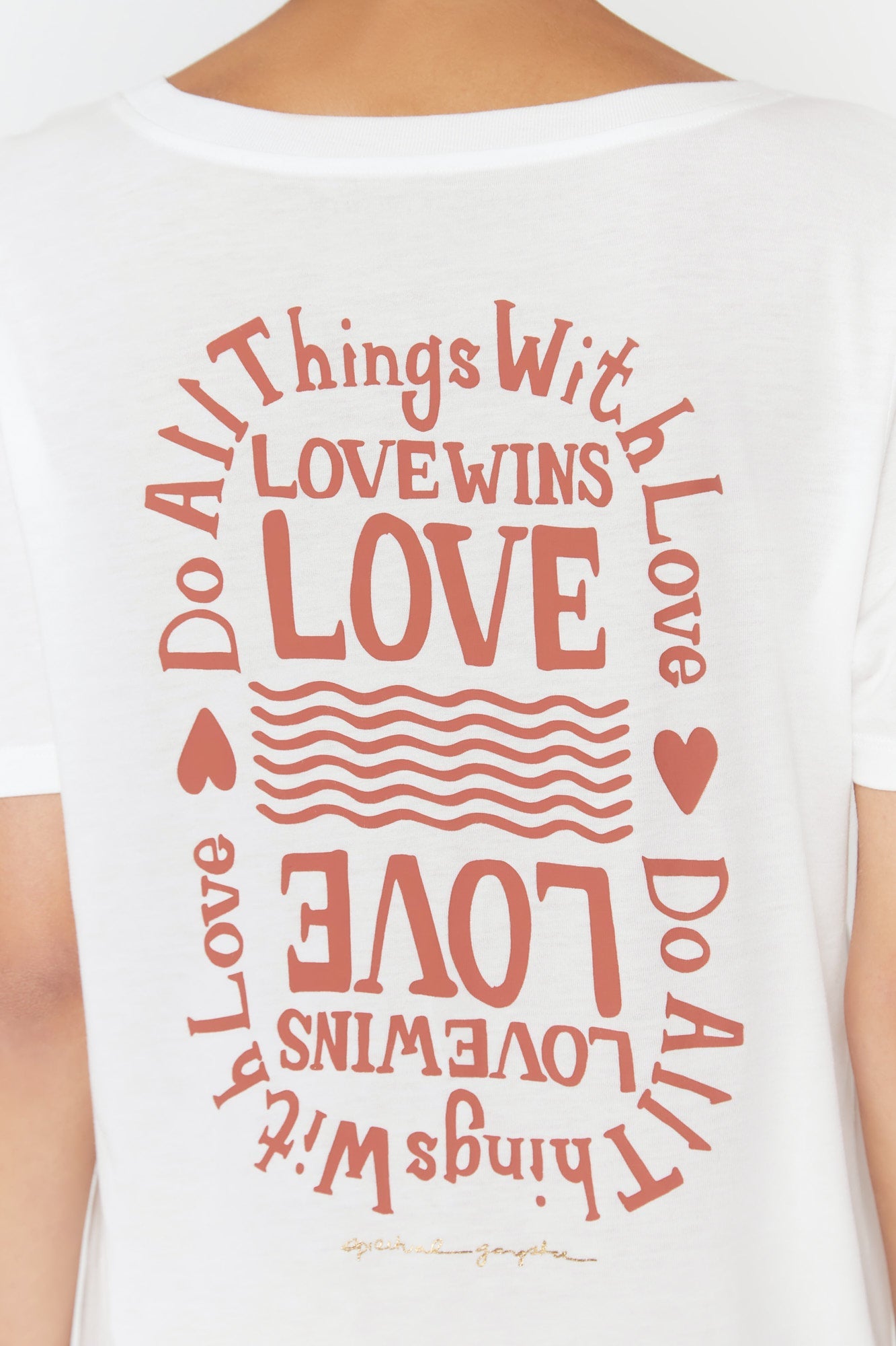 Spiritual Gangster - T-shirt à col en V Love