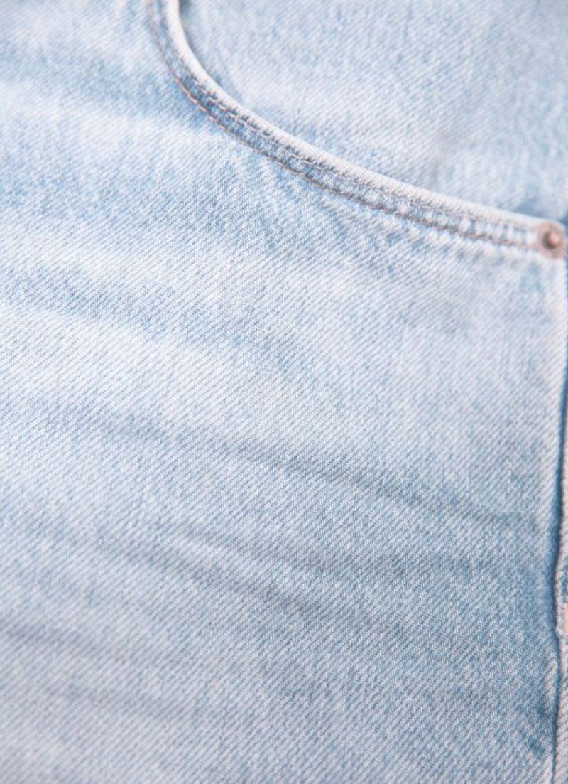 Straight Jeans Ragged Denim