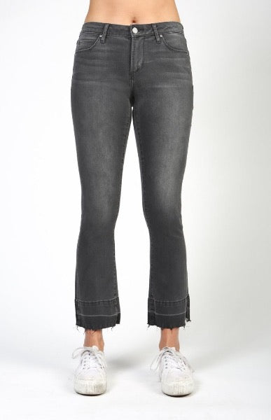 AOS London Flare Crop Denim Indigo Bay