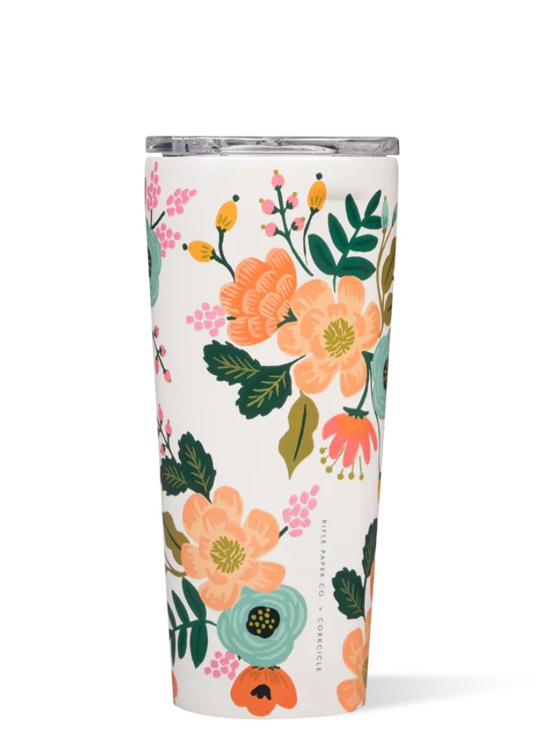 Gobelet de 24 oz | Crème Floral Animé