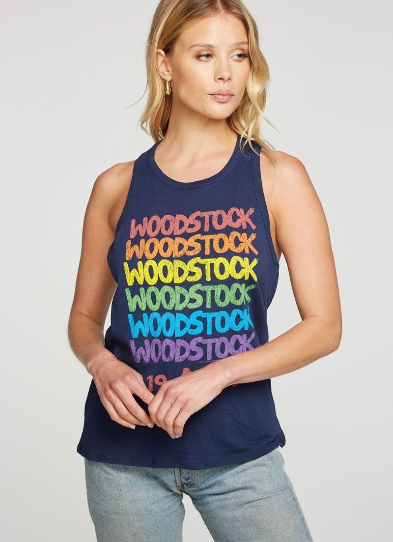 Chaser - Débardeur avec logo arc-en-ciel Woodstock