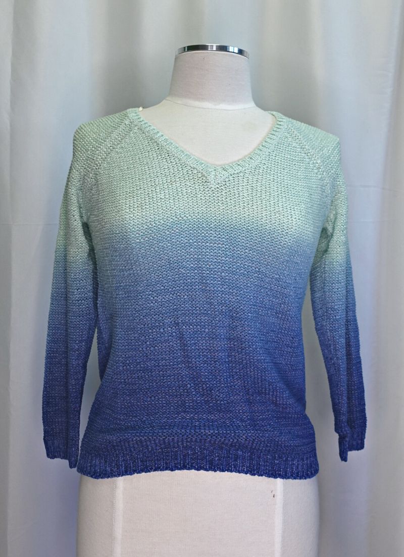 Zelda V-Neck Ombre Sweater