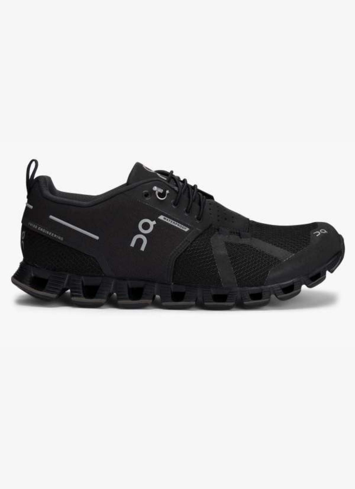 On Running Women's Cloud Waterproof Shoe Black Lunar