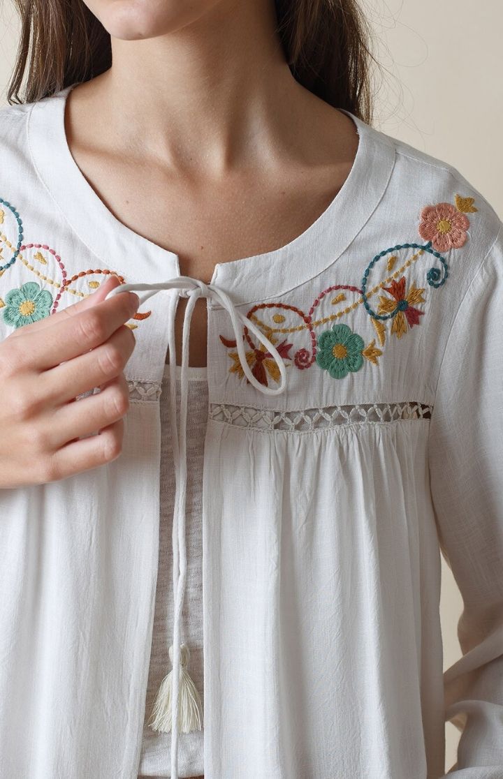 Folk Inspired Embroidered Jacket