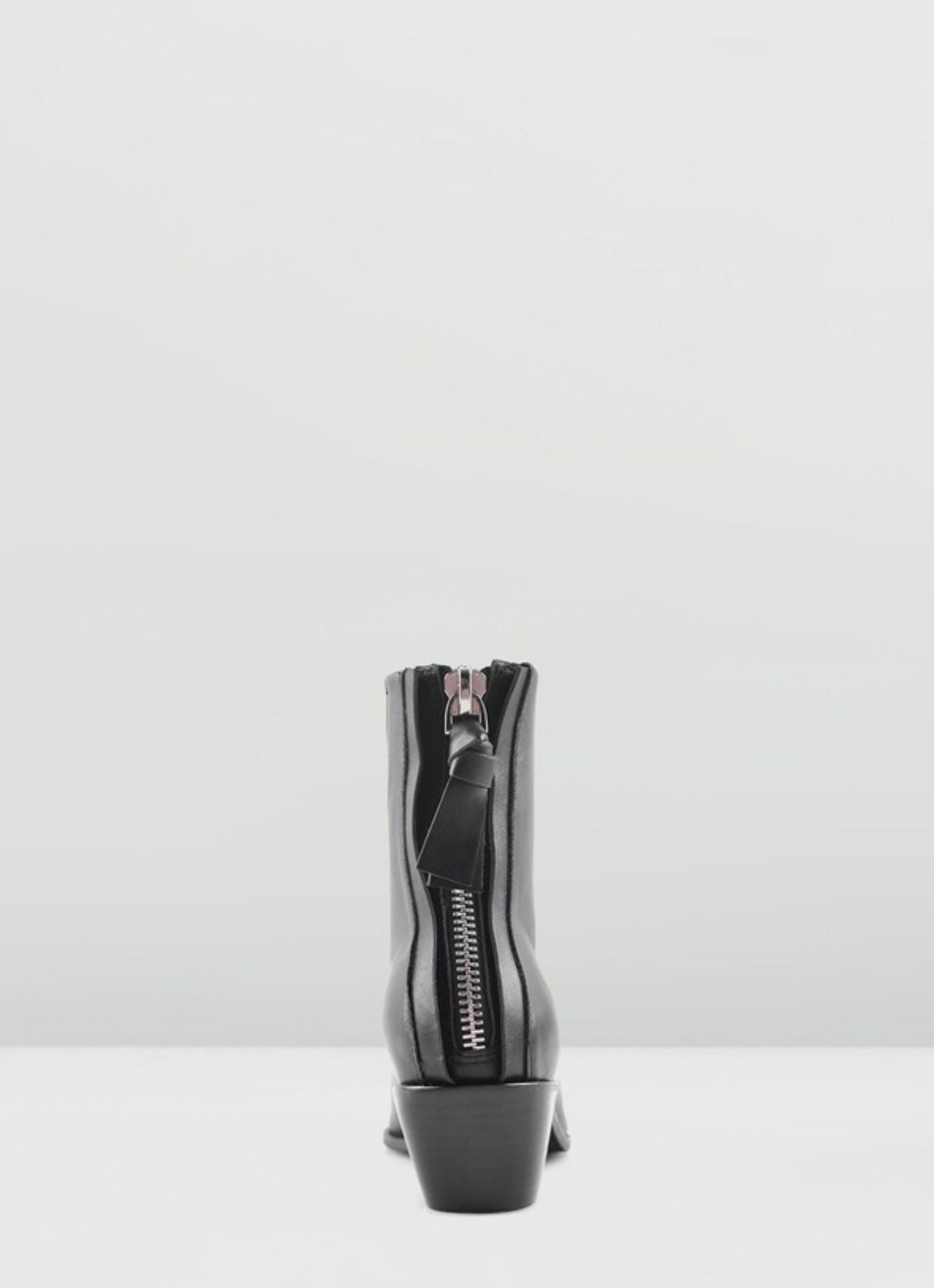 Sol Sana Black Leather Woodie Boot
