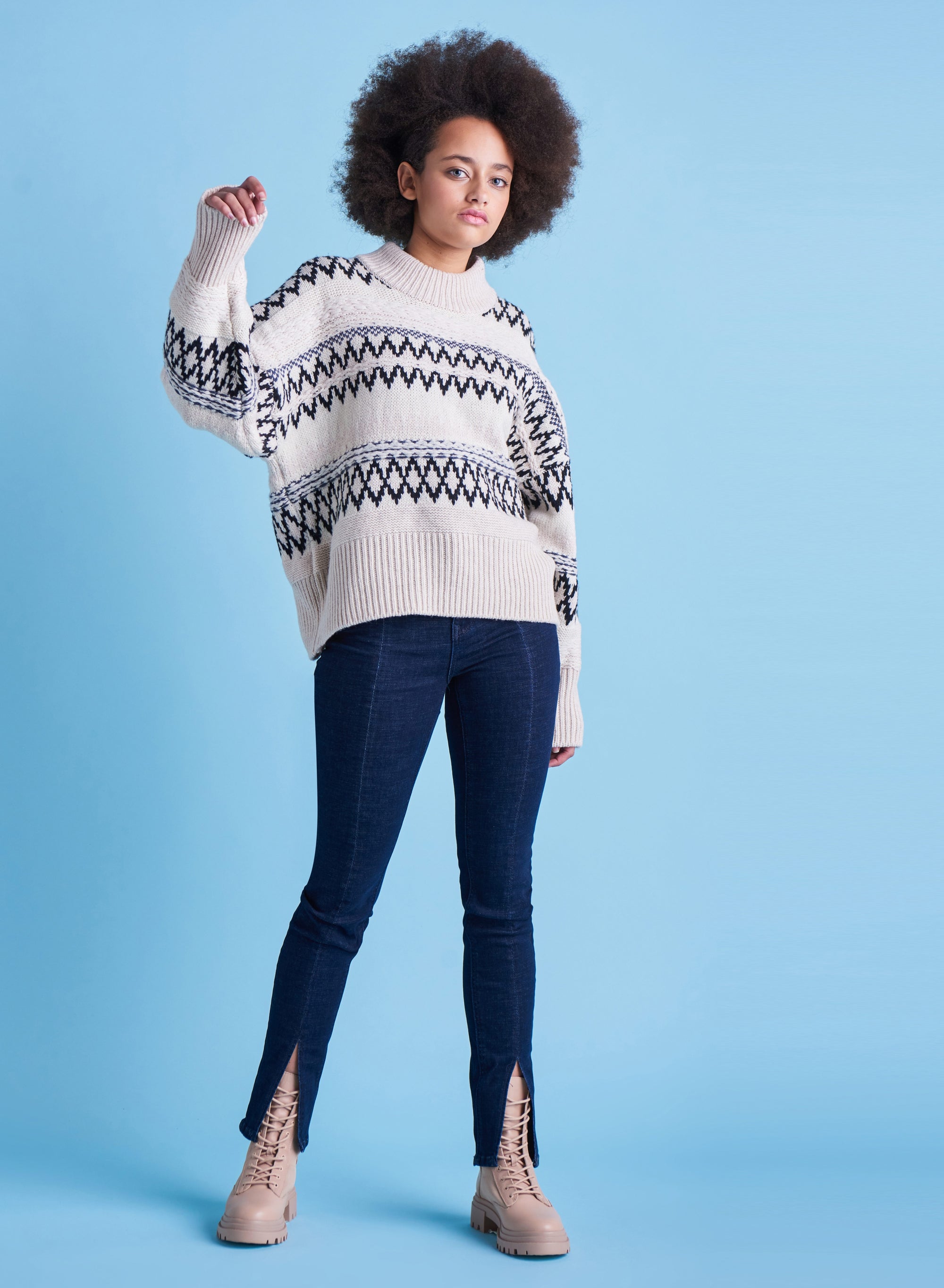 Dex - Textured Fairisle Sweater