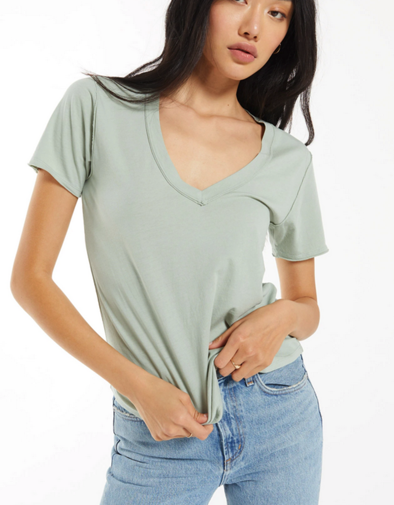 Organic Cotton V Neck Tee
